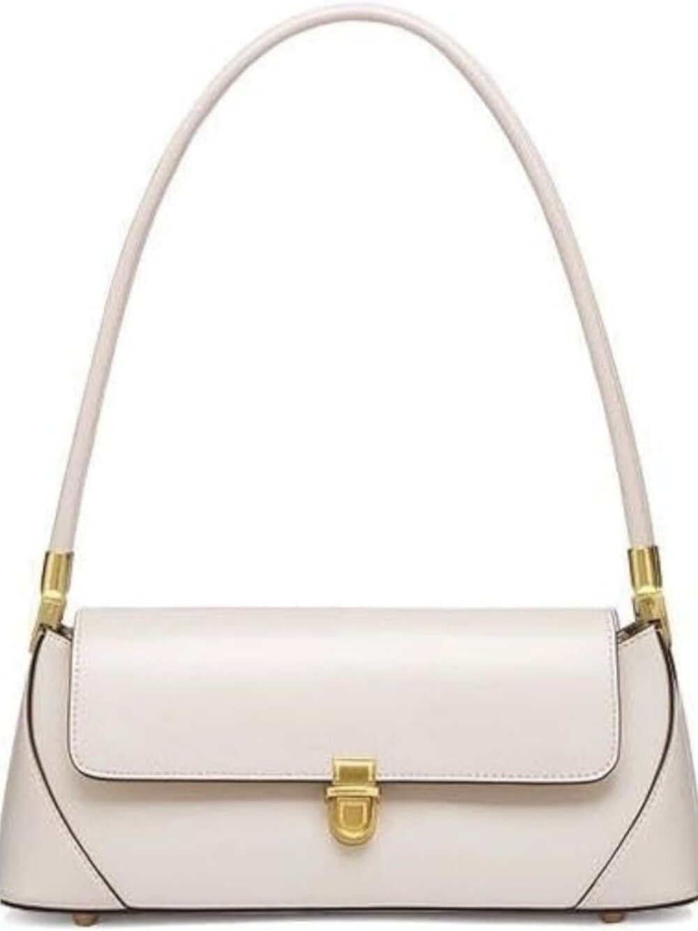 Vintage 90s Shoulder Bag - Retro Classic Small Purse with Buckle Closure